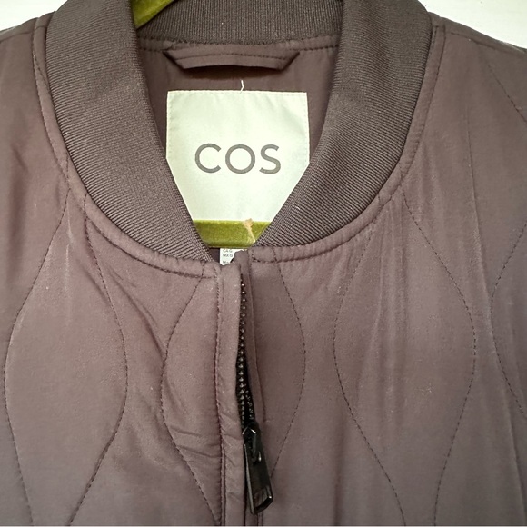 Cos quilted liner jacket black size large - Picture 2 of 3